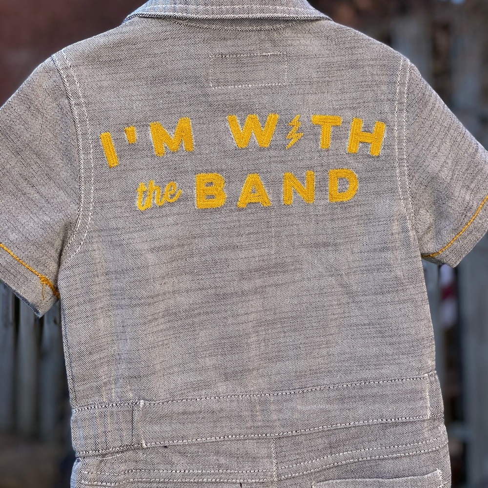 Oshkosh coveralls “I’m with the band”